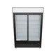 Black Sliding Glass 2 Door Merchandiser Refrigerator 3D View