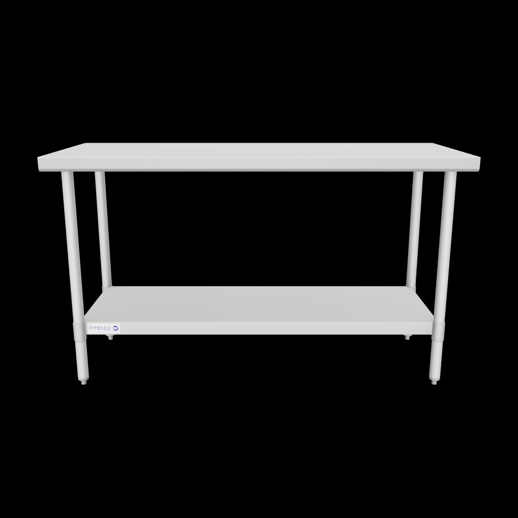 Empura Stainless EWT2460 Work Table 60"W X 24"D X 35"H Economy Duty