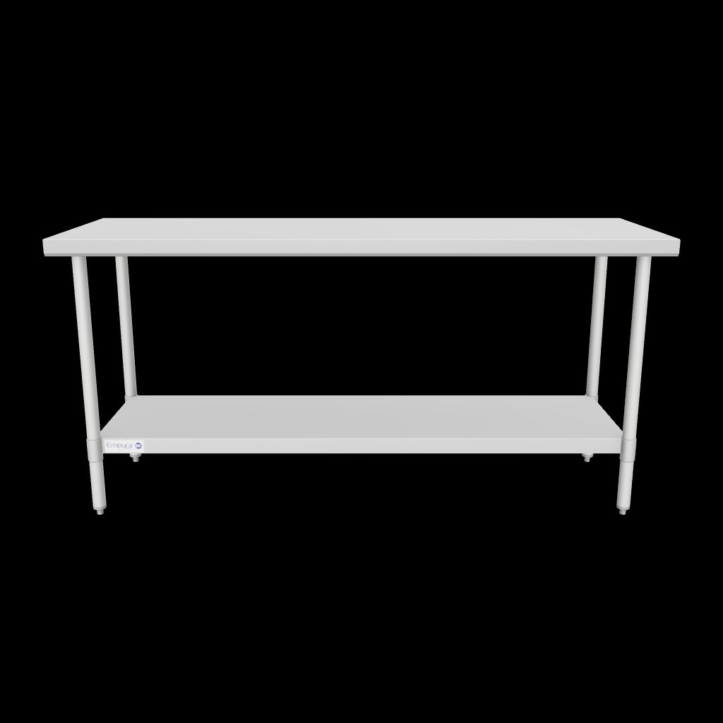 Empura Stainless EWT2472 Work Table 72"W X 24"D X 35"H Economy Duty