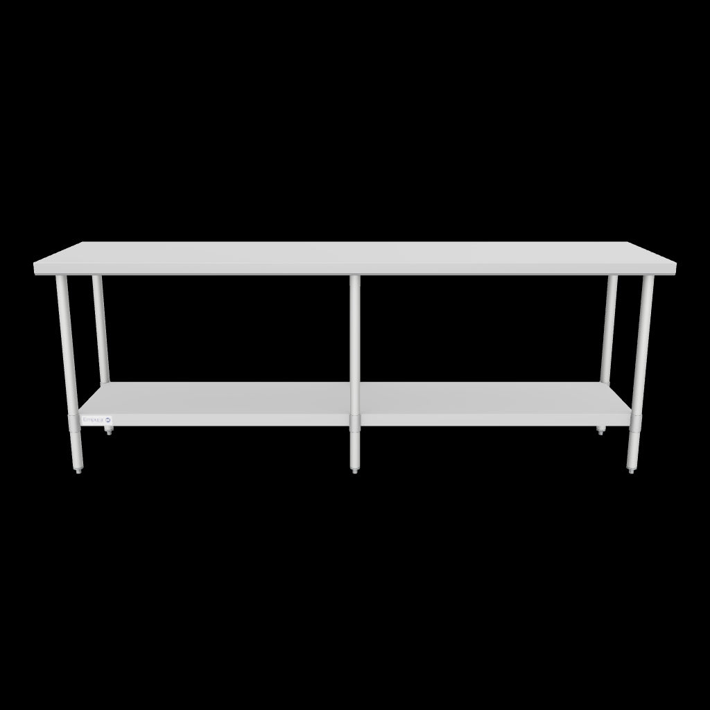 Empura Stainless EWT2496 Work Table 96"W X 24"D X 35"H Economy Duty