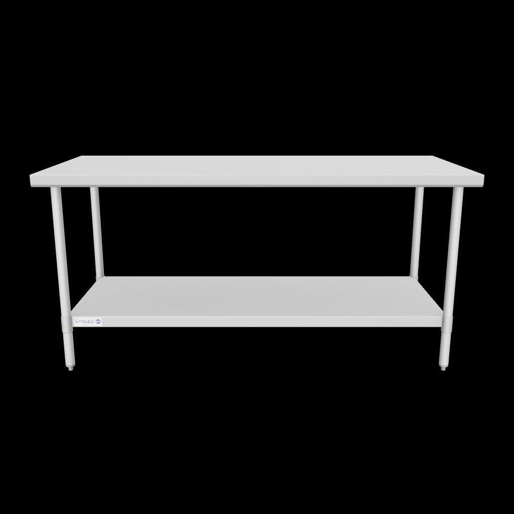 Empura Stainless EWT3072 Work Table 72"W X 30"D X 35"H Economy Duty