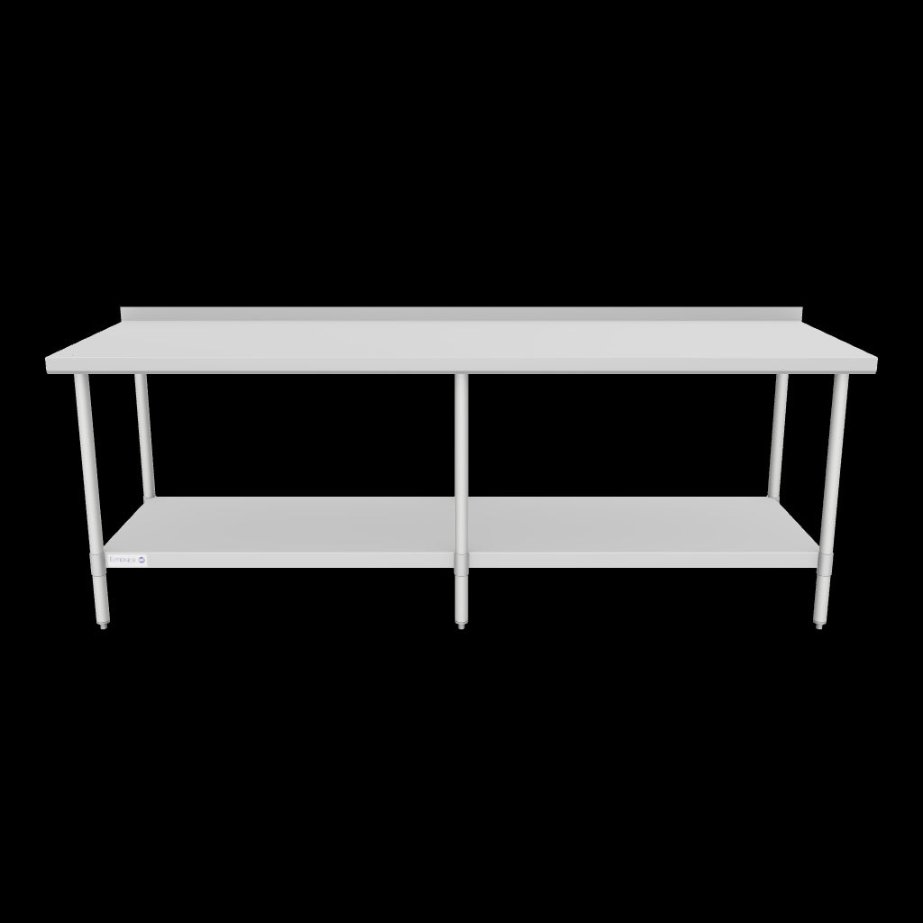 Empura Stainless EWTB3096 Work Table 96"W X 30"D X 35"H Economy Duty