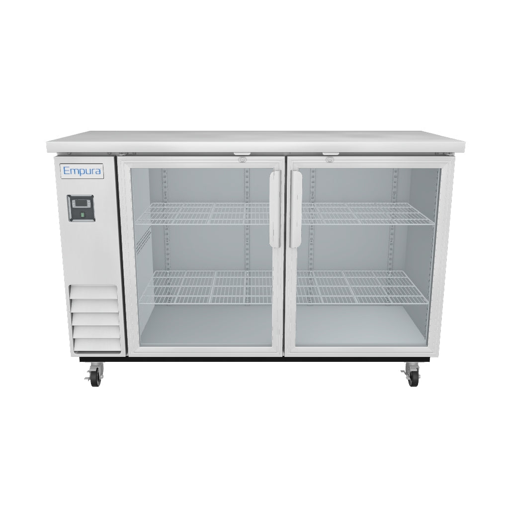 Empura Refrigeration E-KBB60-2G-24-S Back Bar Cooler 3D View