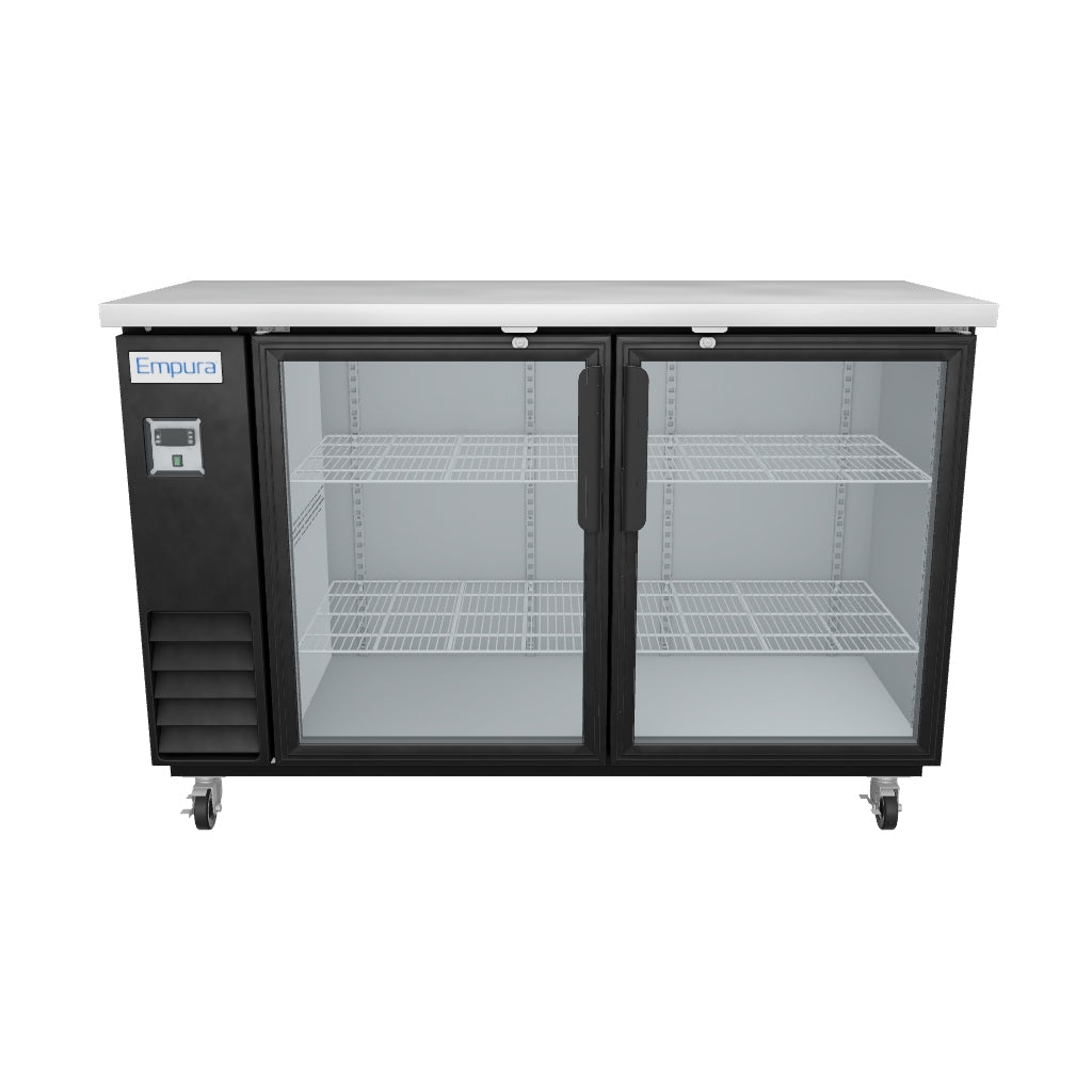 Empura Refrigeration E-KBB60-2G-24 Back Bar Cooler 3D View