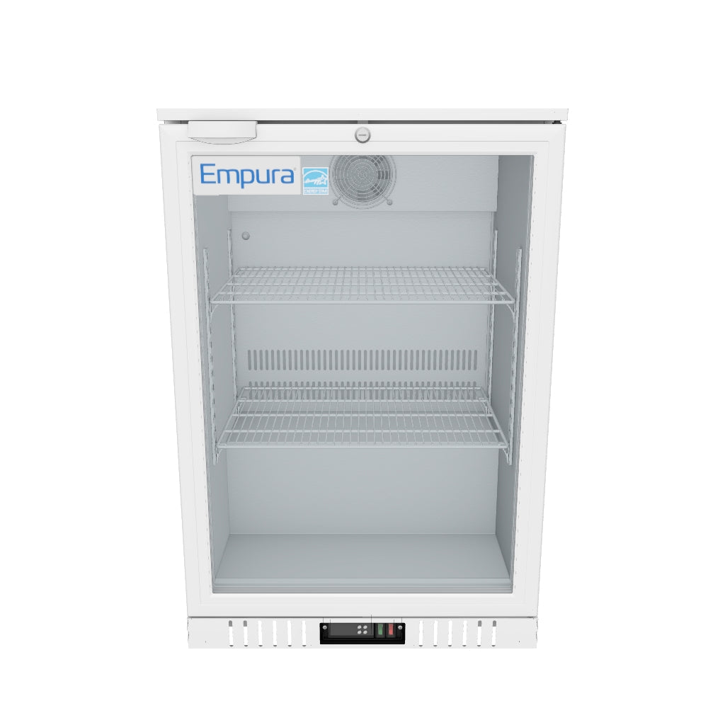LG138HA_W White Swing Glass Door Countertop Merchandiser Refrigerator 3D View