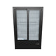 Black Sliding Glass 2 Door Merchandiser Refrigerator 3D View