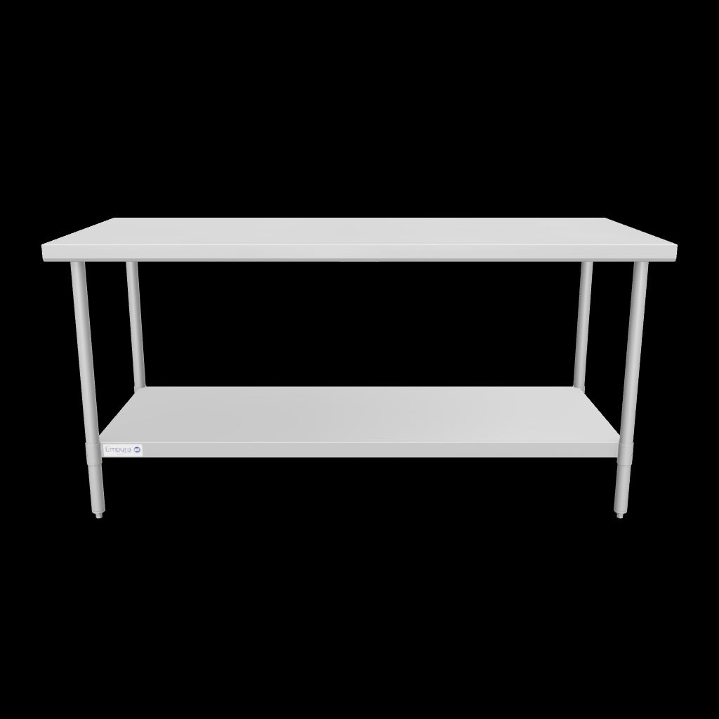 Empura Stainless SWT3072 Work Table 72"W X 30"D X 35"H No Backsplash