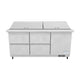 E-KSP72M-D4 Refrigerated Sandwich and Salad Mega Top Prep Table With Drawers 3D View