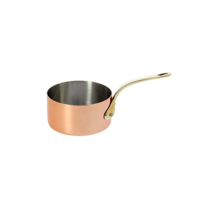 JB Prince RB342 16 De Buyer Copper Saucepan 6.29"dia Brass Long Handle