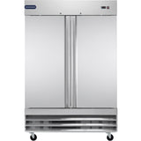 Showmaker S-2DF Reach-In Freezer 2 Swing Solid Door 54"W X 32.2"D X 82.5"H
