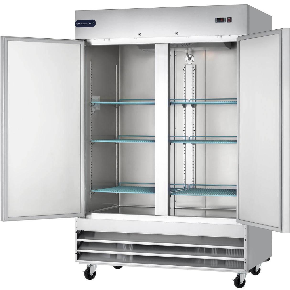 Showmaker S-2DF Reach-In Freezer 2 Swing Solid Door 54"W X 32.2"D X 82.5"H