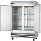Showmaker S-2DR Reach-In Refrigerator 2 Swing Solid Door 54"W X 32.2"D X 82.5"H
