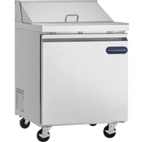Showmaker S-SP28 Refrigerated Sandwich/Salad Prep Table 1 Solid Swing Door 27.5"W X 29.5"D X 41.5"H