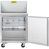 Showmaker S-SP28 Refrigerated Sandwich/Salad Prep Table 1 Solid Swing Door 27.5"W X 29.5"D X 41.5"H