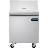 Showmaker S-SP28M Refrigerated Sandwich/Salad Mega Top Prep Table 1 Solid Swing Door