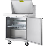 Showmaker S-SP28M Refrigerated Sandwich/Salad Mega Top Prep Table 1 Solid Swing Door