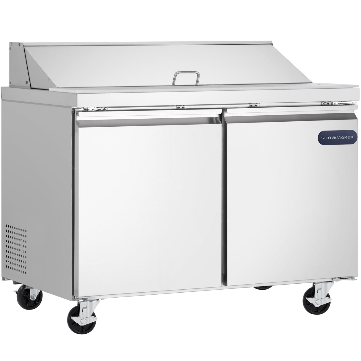 Showmaker S-SP48 Refrigerated Sandwich/Salad Prep Table 2 Solid Swing Doors 46.8"W X 29.5"D X 41.5"H