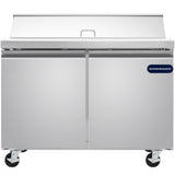Showmaker S-SP48 Refrigerated Sandwich/Salad Prep Table 2 Solid Swing Doors 46.8"W X 29.5"D X 41.5"H