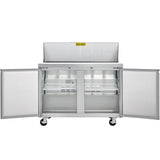 Showmaker S-SP48 Refrigerated Sandwich/Salad Prep Table 2 Solid Swing Doors 46.8"W X 29.5"D X 41.5"H