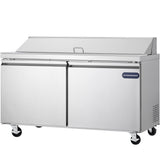 Showmaker S-SP60 Refrigerated Sandwich/Salad Prep Table 2 Solid Swing Doors 60.2"W X 29.5"D X 41.5"H