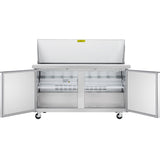 Showmaker S-SP60M Refrigerated Sandwich/Salad Mega Top Prep Table 2 Solid Swing Door