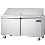 Showmaker S-SP60M Refrigerated Sandwich/Salad Mega Top Prep Table 2 Solid Swing Door