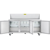 Showmaker S-SP70 Refrigerated Sandwich/Salad Prep Table 3 Solid Swing Doors 70.4"W X 29.5"D X 41.5"H