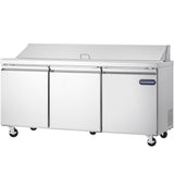 Showmaker S-SP70 Refrigerated Sandwich/Salad Prep Table 3 Solid Swing Doors 70.4"W X 29.5"D X 41.5"H