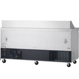 Showmaker S-SP70 Refrigerated Sandwich/Salad Prep Table 3 Solid Swing Doors 70.4"W X 29.5"D X 41.5"H