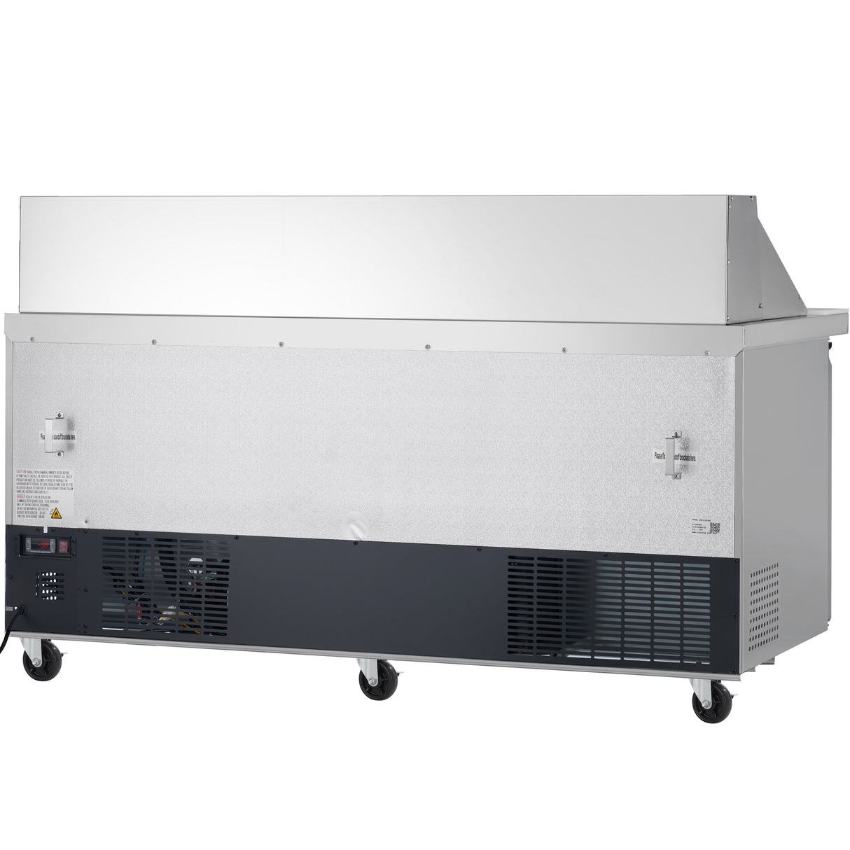 Showmaker S-SP70M Refrigerated Sandwich/Salad Mega Top Prep Table 3 Solid Swing Door