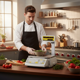 Skyfood Equipment LS-100 Easy Weigh® Printing Price Computing Scale Elevated Alphanumeric LCD Pole Display With Bright Red Display For Weight & Pricing
