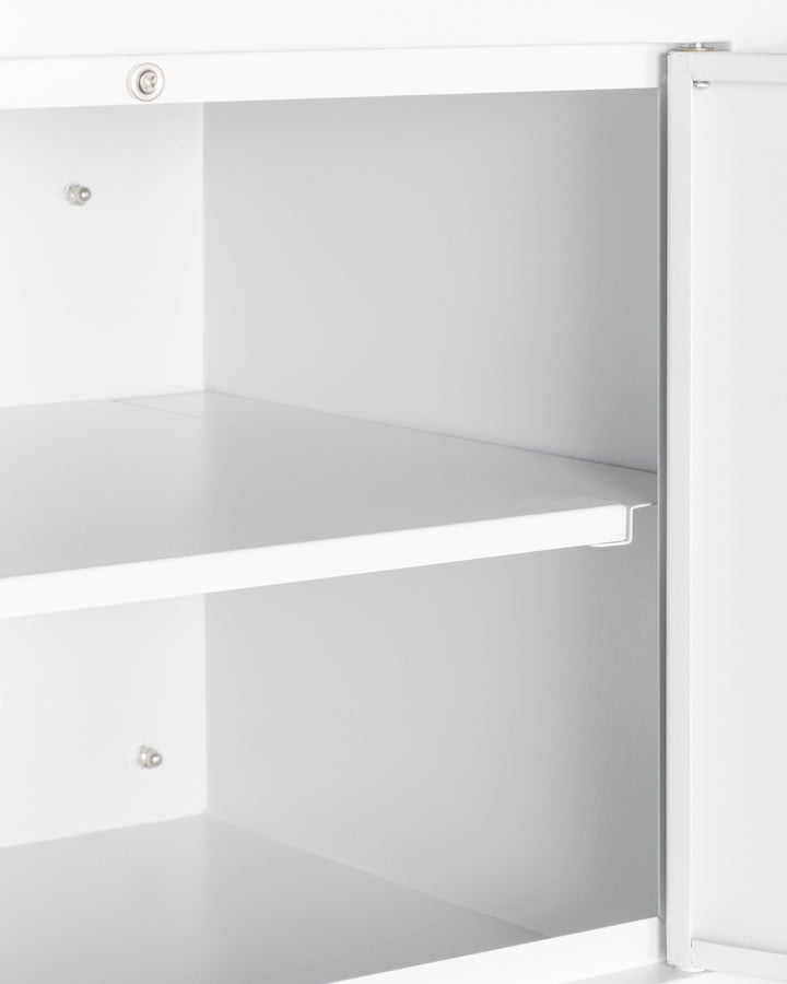 Summit CAB1812WHITE Wall Cabinet 18"W X 12"D X 12"H (2) Hinged Doors