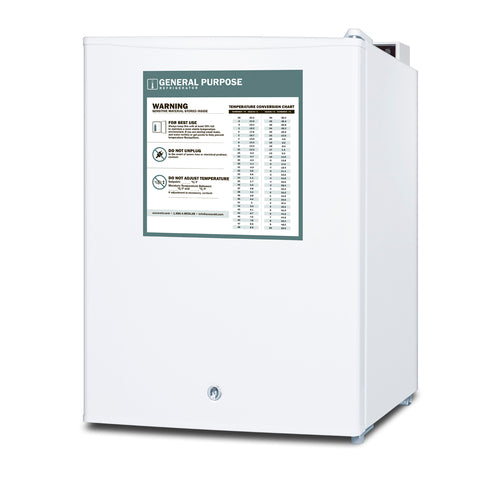 Summit FF28LWHGP Accucold Compact All-Refrigerator 2.4 Cu. Ft. Capacity Digital Thermostat