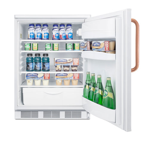 Summit FF6LWTBC Accucold All-Refrigerator Counter Height 5.5 Cu. Ft. Capacity