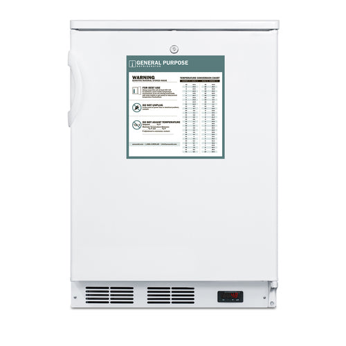 Summit FF7LWGP Accucold All-Refrigerator Counter Height Freestanding
