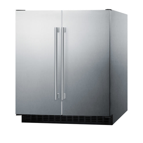 Summit FFRF3075WCSS Built-in Undercounter Refrigerator-Freezer Single Compressor
