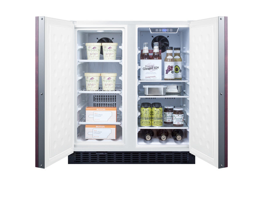 Summit FFRF3075WIF Built-in Undercounter Refrigerator-Freezer Single Compressor
