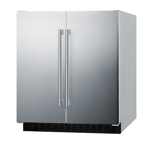 Summit FFRF3075WSS Built-in Undercounter Refrigerator-Freezer Single Compressor