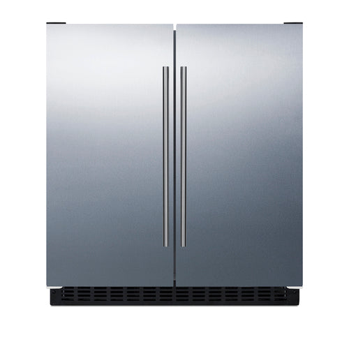 Summit FFRF3075WSS Built-in Undercounter Refrigerator-Freezer Single Compressor