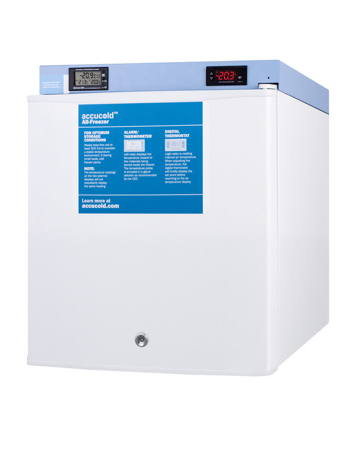 Summit FS24LMED2 Accucold Medical/Scientific Compact All-Freezer 18-1/2"W 1.4 Cu. Ft. Capacity