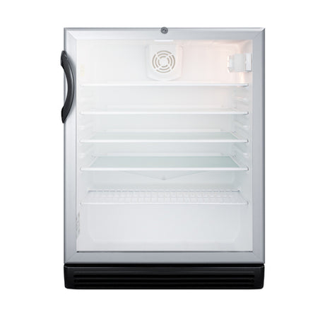 Summit SCR600BGLBIADA Refrigerated Merchandiser Reach-in One-section