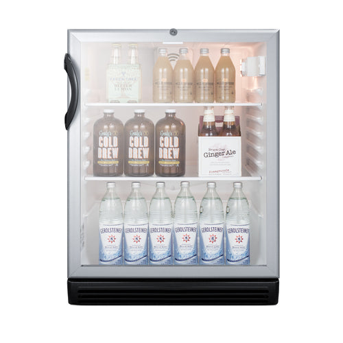 Summit SCR600BGLBIADA Refrigerated Merchandiser Reach-in One-section