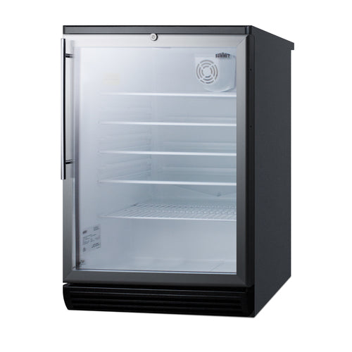 Summit SCR600BGLBIHV Refrigerated Merchandiser Reach-in One-section