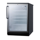 Summit SCR600BGLBITB Refrigerated Merchandiser Reach-in One-section