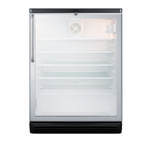 Summit SCR600BGLBITB Refrigerated Merchandiser Reach-in One-section