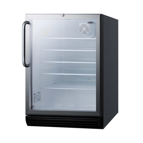 Summit SCR600BGLBITBADA Refrigerated Merchandiser Reach-in One-section