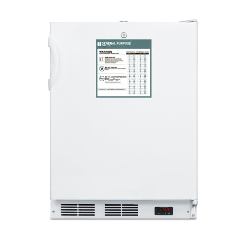 Summit VT65MLBIADAGP Accucold Undercounter All-Freezer Built-in Or Freestanding