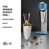 Waring WDM20 Light-Duty Single-Spindle Drink Mixer 9"W X 10-3/8"D X 22"H Manual (2) Speed Hi/low Toggle Switch - KitchenRestock.com