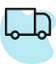 Wholesale restaurant supply and equipment icon with truck symbol