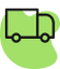 Wholesale restaurant supply and equipment icon with green truck symbol